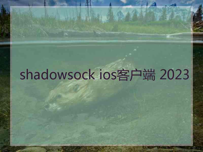 shadowsock ios客户端 2023